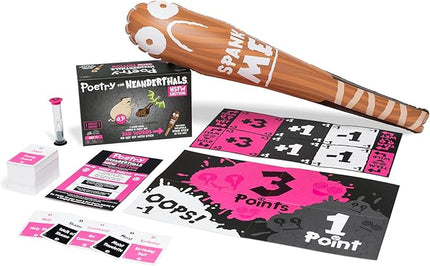 Exploding Kittens Poetry for Neanderthals NSFW Edition 2+ Players - Ages 17+ - 15 Minutes to Play - Adult Competitive Word Guessing Game - Party Game, Family Game Night, Adult Card Game