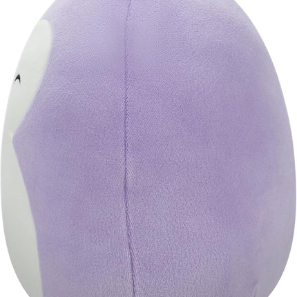 Squishmallows Original 7.5-Inch - Elle The Purple Penguin with Closed Eyes and White Belly