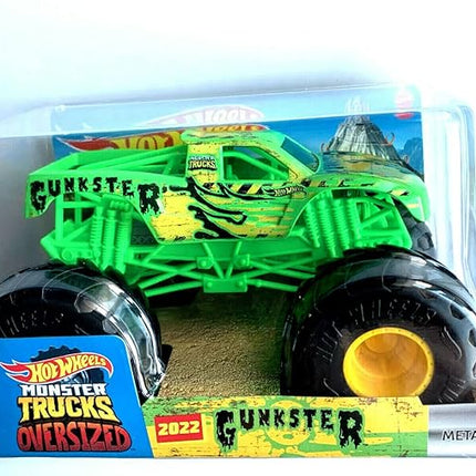 DieCast Hot Wheels Monster Trucks Oversized Gunkster, 1:24 Scale Truck