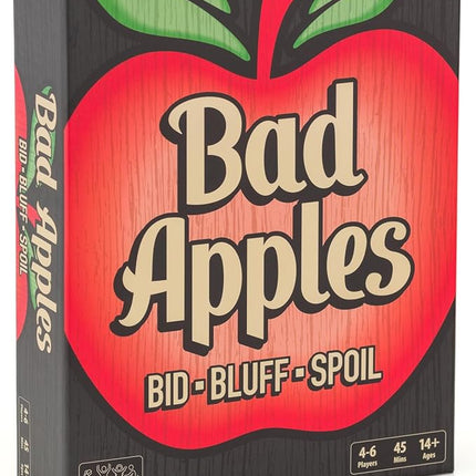 Bad Apples - Board Games - Family Games - Party Games - for Adults and Teens - Strategy - Bidding & Bluffing - Game Night