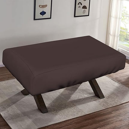 Covers & all Air Hockey Table Cover 18 Oz Waterproof - 100% UV & Weather Resistant Outdoor Table Cover with Elastic for Snug Fit (88" W x 44" D x 15" H Inches, Coffee)