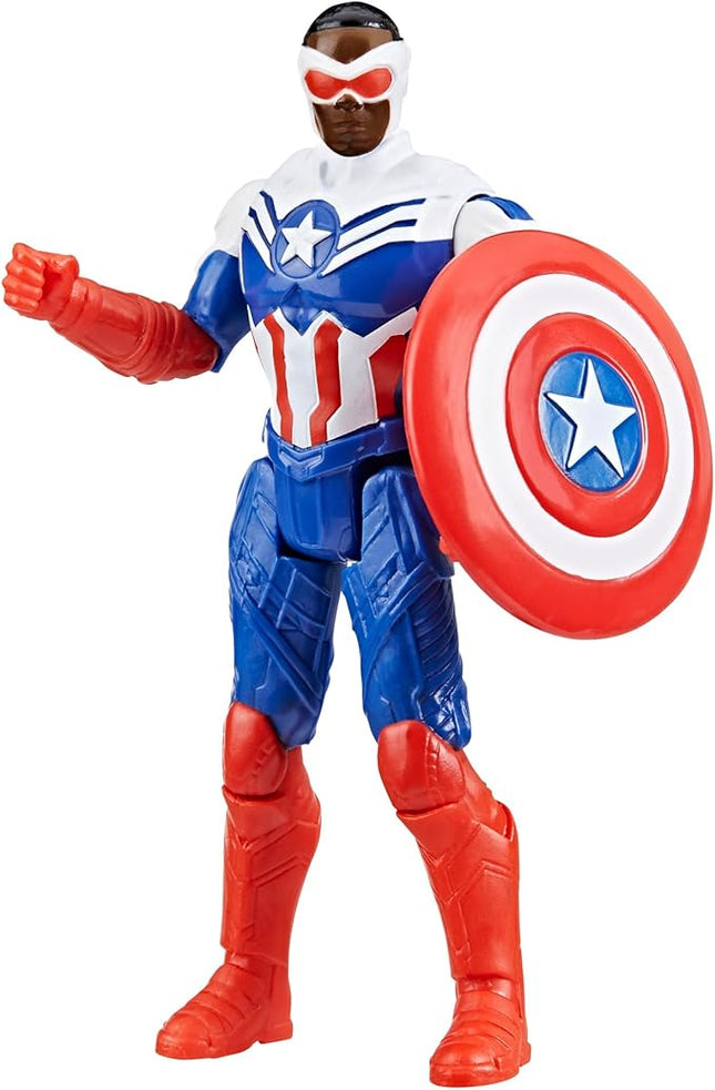 Marvel Epic Hero Series Captain America Action Figure, 4-Inch, Avengers Super Hero Toys, Birthday Gifts for Kids, Ages 4+