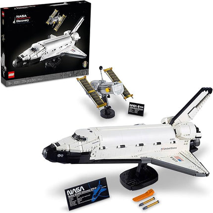 LEGO Icons NASA Space Shuttle Discovery Building Sets for Adults - Model Kits for Bookshelf or Office Decor, Ages 18+ Years - Gifts for Men & Women - 10283