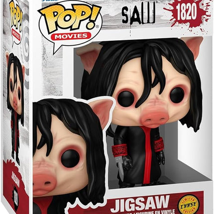 Funko Pop! Movies: Saw - Jigsaw - 1/6 Odds for Rare Chase Variant - (Styles May Vary) - Collectable Vinyl Figure - Gift Idea - Official Merchandise - Toys for Kids & Adults - Movies Fans