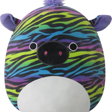 Squishmallows Original 14-Inch Safiyah Rainbow Zebra - Large Ultrasoft Official Jazwares Plush