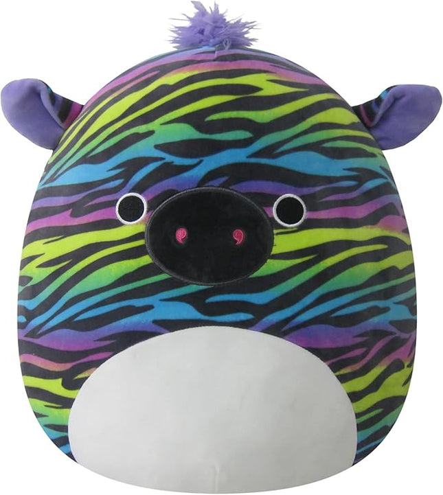 Squishmallows Original 14-Inch Safiyah Rainbow Zebra - Large Ultrasoft Official Jazwares Plush