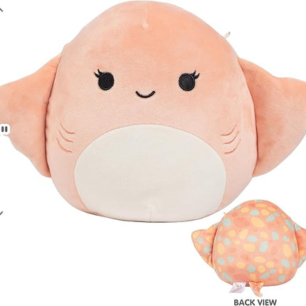 Squishmallows Original 8-Inch Ludovica The Stingray - Official Jazwares Plush - Collectible Soft Squishy Stingray Stuffed Animal Toy - Add to Your Squad - Gift for Kids, Girls & Boys