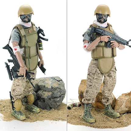 12 Inch Action Figures Military Set, 1/6 Scale Action Figures Set with Weapons and Accessories