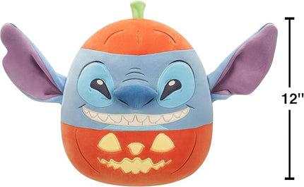 Squishmallows Original 12in Disney Stitch in Pumpkin – Official Jazwares Halloween Plush (Medium-Sized)