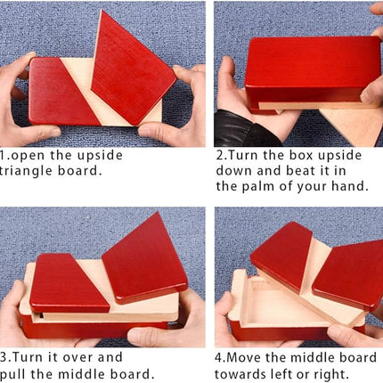 Impossible Box Puzzle Master with Secret Opening Mechanism and Drawer