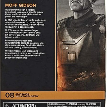 STAR WARS The Black Series Moff Gideon Toy 6-Inch Scale The Mandalorian Collectible Action Figure, Toys for Kids Ages 4 and Up
