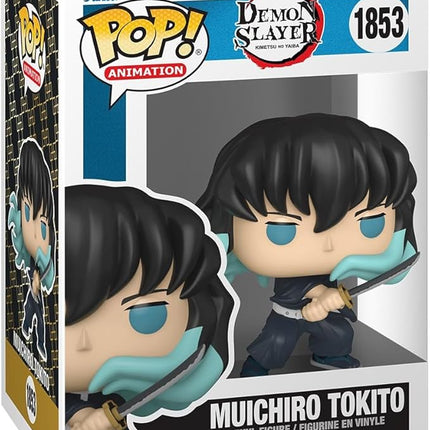 Funko Pop Animation: Demon Slayer - Muichiro - (Attack) - 1/6 Odds for Rare Chase Variant - Collectable Vinyl Figure - Gift Idea - Official Merchandise - Toys for Kids & Adults - Anime Fans