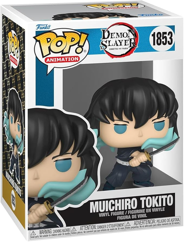 Funko Pop Animation: Demon Slayer - Muichiro - (Attack) - 1/6 Odds for Rare Chase Variant - Collectable Vinyl Figure - Gift Idea - Official Merchandise - Toys for Kids & Adults - Anime Fans