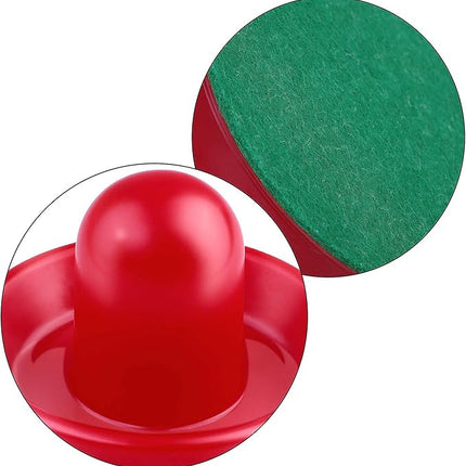 URATOT Air Hockey Accessories - Pushers, Pucks & Paddles (4 Pushers, 8 Red Pucks, 8 Green Pads)