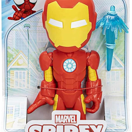 Spidey and his Amazing Friends Supersized Iron Man Action Figure, 9-Inch Avengers Action Figures, Marvel Super Hero Preschool Toys for 3+ Years