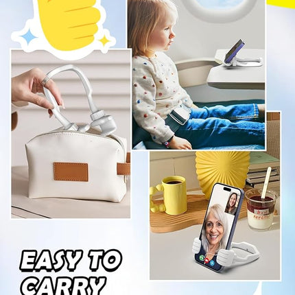 Stocking Stuffers for Men Women Teens Kids: Thumbs Up Lazy Phone Stand Holder for Desk Funny Gadgets for Teenage Boys Girls Dad Father Mother Mom Son Daughter Husband Wife Adults Gifts for Christmas