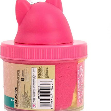 Original Squishmallows Sienna the Caticorn Premium Cloud Slime, Sugar Cookie-Scented, 8 oz., Storage Container with Figurine Topper, Rubber Charm, Goodie Bags Stuffers, Kids Party Favors, Sensory Toys