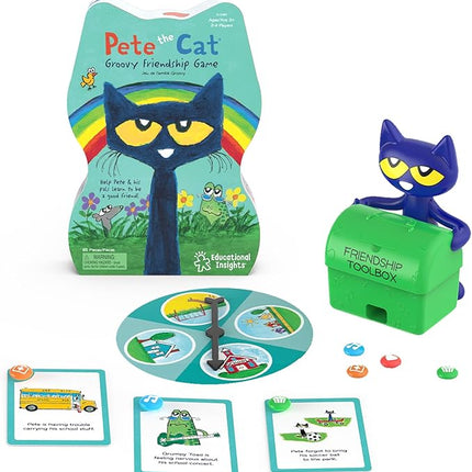 Educational Insights Pete The Cat® Groovy Friendship Game - Preschool Board Games for Kids, Toddler Matching Games, Social Emotional Learning Activities for Toddlers, Boys & Girls Ages 4+