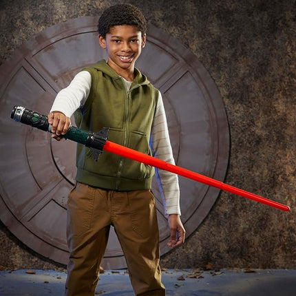 STAR WARS Lightsaber Forge Kyber Core Baylan Skoll, Officially Licensed Orange Customizable Lightsaber, Toys for 4 Year Old Boys and Girls