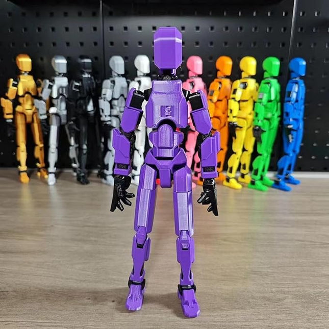 Assembly Completed T13 Action Figure, Titan 13 3D Printed Action Figure, 3D Printed Titan13, Assembled Dummy 13 Lucky 13 Toy Figure