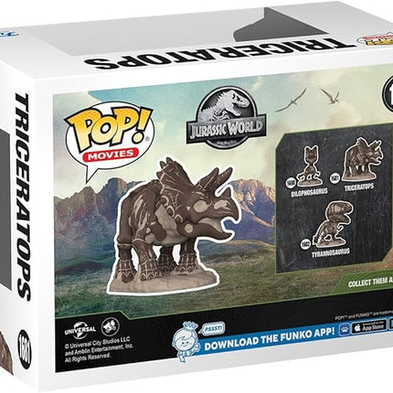 Funko Pop Movies: Jurassic Park Fossil - Triceratops - Collectable Vinyl Figure - Gift Idea - Official Merchandise - Toys for Kids & Adults - Action/Adventure Fans - Model Figure for Collectors