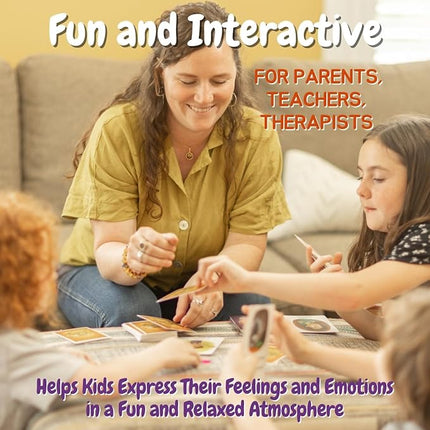 108 Feelings & Emotions Cards - Flashcard Game for Kids Emotional Intelligence - Facial Expressions & Scenarios - U.S. Company