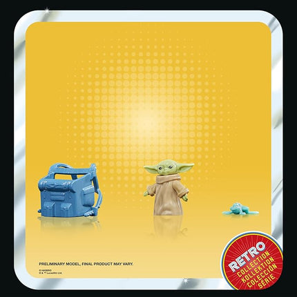 STAR WARS Retro Collection Grogu, The Book of Boba Fett 3.75 Inch Collectible Action Figures, Ages 4 and Up