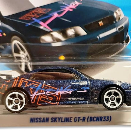 Hot Wheels Nissan Skyline GT-R (BCNR33) [Black], '70s VS. '90s 8/10, 144/250