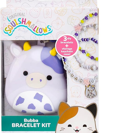 Squishmallows Original Bubba The Cow Bracelet Kit, Bracelet Making Kit, Friendship Bracelet Kit, Charm Bracelet, Charm Bracelet Making Kit, Gifts for Girls, 7 Year Old Girl Birthday Gifts, Crafts