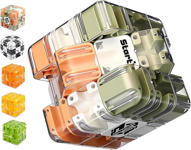 Large Labyrinth 3D Puzzles Maze Cube - Engaging Brain Teaser Toy, 3D Maze Magic Cube & Ball, High Difficulty Puzzle, Brain Training Puzzle, Pefect Gift for Adults Teens, Normal