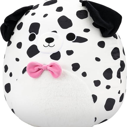 Squishmallows Original 20in Dustin The Dalmatian with Bowtie – Official Jazwares Plush (Jumbo)