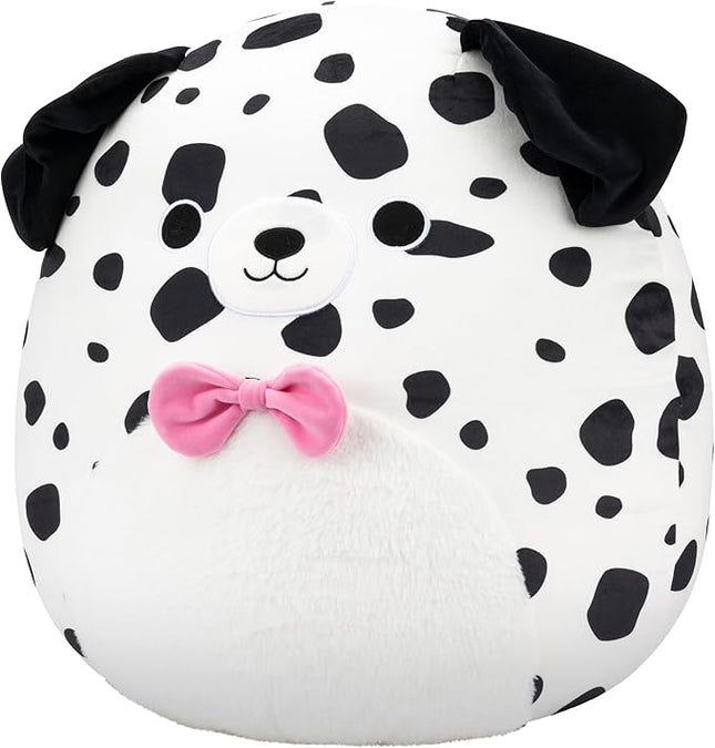 Squishmallows Original 20in Dustin The Dalmatian with Bowtie – Official Jazwares Plush (Jumbo)