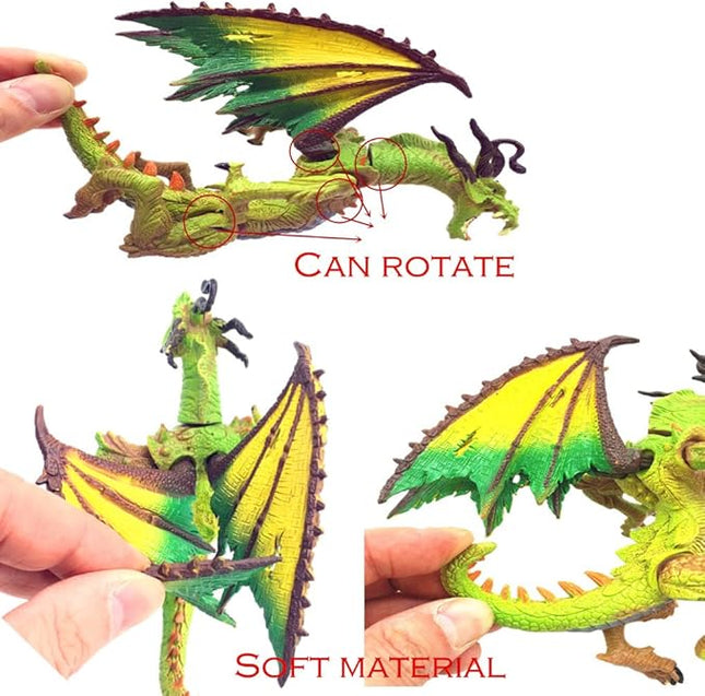 Guaishou Dragon Knight Action Figure Horse with Lance Fantasy World Ancient Soldiers Warriors Army Cavalry Party Favors Classic Soldier Toys