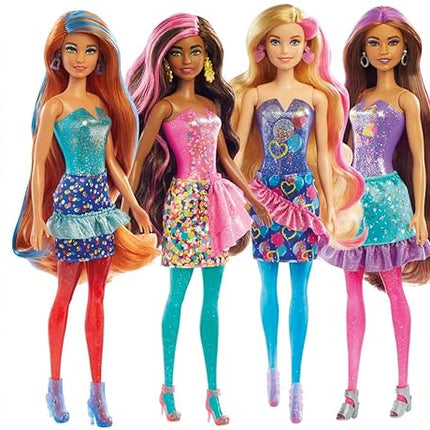 Barbie Color Reveal Doll & Accessories, Party Series, 7 Surprises, 1 Barbie Doll (Styles May Vary)