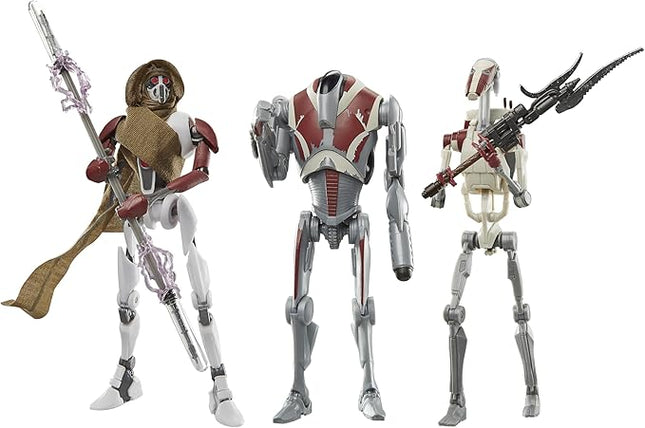 STAR WARS The Black Series MagnaGuard, Super Battle Droid, Battle Droid Jedi: Survivor Collectible 6 Inch Action Figure 3-Pack (Amazon Exclusive)
