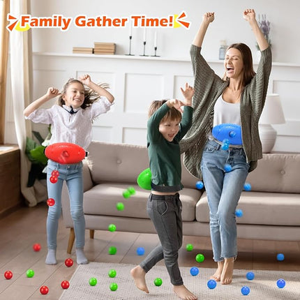 Skirfy Shaking Swing Balls Party Game,3 Pack Floor Game Party Favor Carnival Birthday Game for Kids Adult with 60 Balls, Outdoor Indoor Toys for Boys Girls, Valentine's Party Games Kids Toys