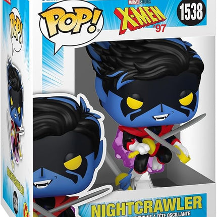 Funko Pop! Marvel: X-Men'97 - Nightcrawler - Collectable Vinyl Figure - Gift Idea - Official Merchandise - Toys for Kids & Adults - Comic Books Fans - Model Figure for Collectors and Display