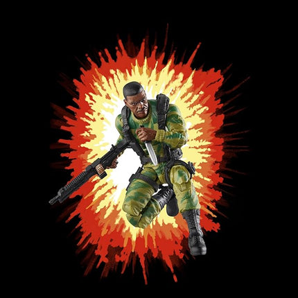 G.I. Joe Classified Series Retro Cardback SGT. Stalker, Collectible 6 Inch Action Figure with 8 Accessories