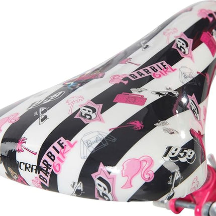 Dynacraft Barbie 12-18 Inch Girls BMX Bike for Age 3-9 Years - Fun and Stylish Design, Sturdy and Durable, Perfect for Kids Learning to Ride, Easy to Assemble, Ideal for Young Riders