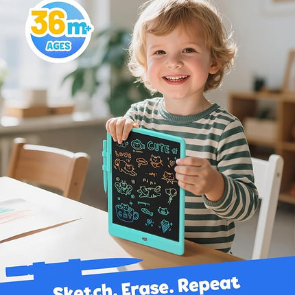 TEKFUN Kids Toys 10Inch LCD Writing Tablet, Mess Free Coloring Doodle Board, Drawing Pad for Kids Games Educational Toys for Ages 3-10 Girls Boys (Green)