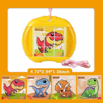 3D Rotating Puzzles for Kids 3 4 5 6 7 8 Year Old, 4 Puzzles in 1, Toddler Toy for Travel, Car, Airplane, Road Trip Activities, Fine Motor Skills, Fidget, Boys & Girls Gifts