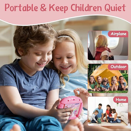 3D Rotating Puzzles for Kids 3 4 5 6 7 8 Year Old, 4 Puzzles in 1, Toddler Toy for Travel, Car, Airplane, Road Trip Activities, Fine Motor Skills, Fidget, Boys & Girls Gifts