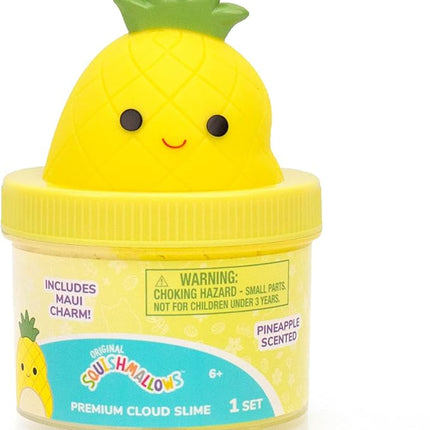 Original Squishmallows Maui Premium Cloud Slime - Limited Release, Pineapple Scent, 8 oz. Jar