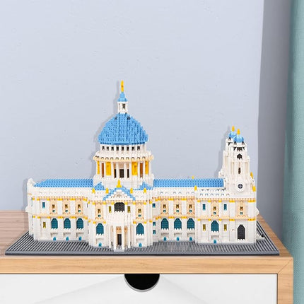 Building Blocks Set, St Paul's Cathedral Model Building Kit 7053 PCS Architecture Collection Micro Mini Blocks