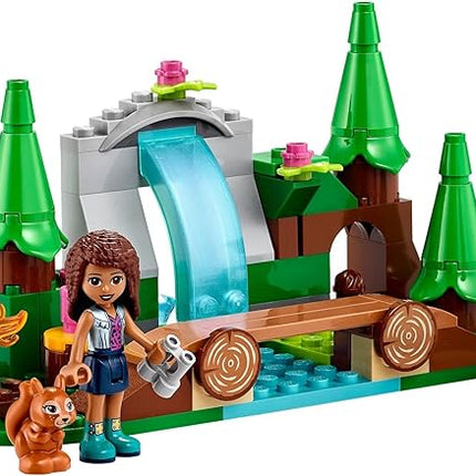 LEGO Friends Forest Waterfall Camping Adventure Set, Building Toys with Andrea and Olivia Mini-Dolls, Toys for 5 Plus Year Old Kids, Girls & Boys, Makes a Great Activity for Kids, 41677
