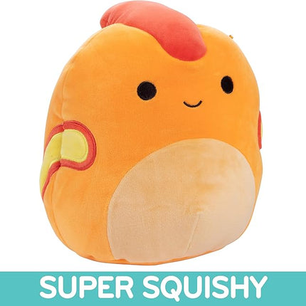 Squishmallows 10-Inch Nichelle The Orange Snake – Soft Plush Snake Stuffed Animal Toy – Official Kellytoy Collectible – Cuddly Reptile Plushie for Kids, Teens & Collectors – Birthday