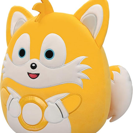 Squishmallows Original 14in “Sonic The Hedgehog” Tails Holding Gold Rings Plush (Large)