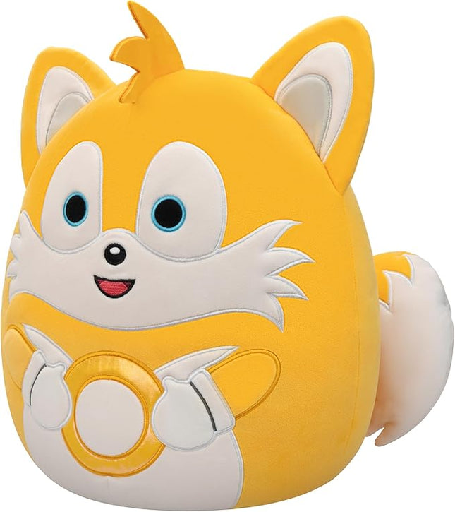 Squishmallows Original 14in “Sonic The Hedgehog” Tails Holding Gold Rings Plush (Large)