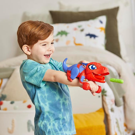 Spidey and his Amazing Friends Marvel Dino-Webs NERF Spidey-Rex Web Launcher, Role Play Toy, Preschool Super Hero Toys for Kids Ages 3 & Up