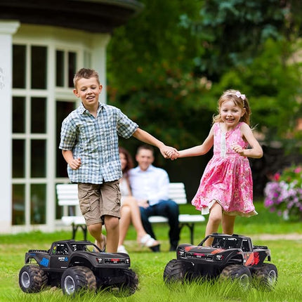 Waterproof Monster Trucks for Boys, 2.4G Amphibious Rc Car, 1:16 Scale All-Terrain Rc Boat for Boys & Adults, 4WD, 2 Rechargeable Batteries, Perfect 4-12 Year Old Boy Toys Gifts-Orange